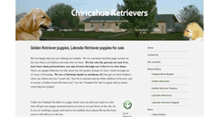 Desktop Screenshot of chiricahuaretrievers.com